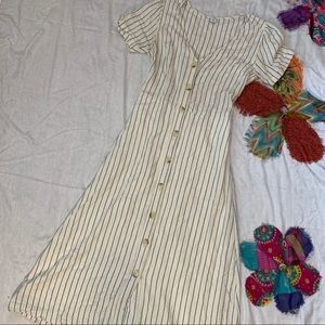 Old Navy Striped Dress Button down
